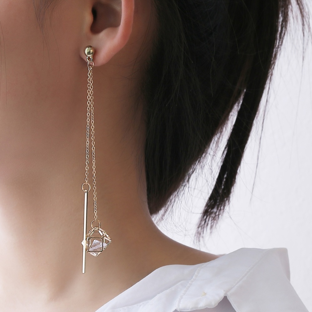 Clearance🔥Diamond and String Earrings - Picture 4 of 9